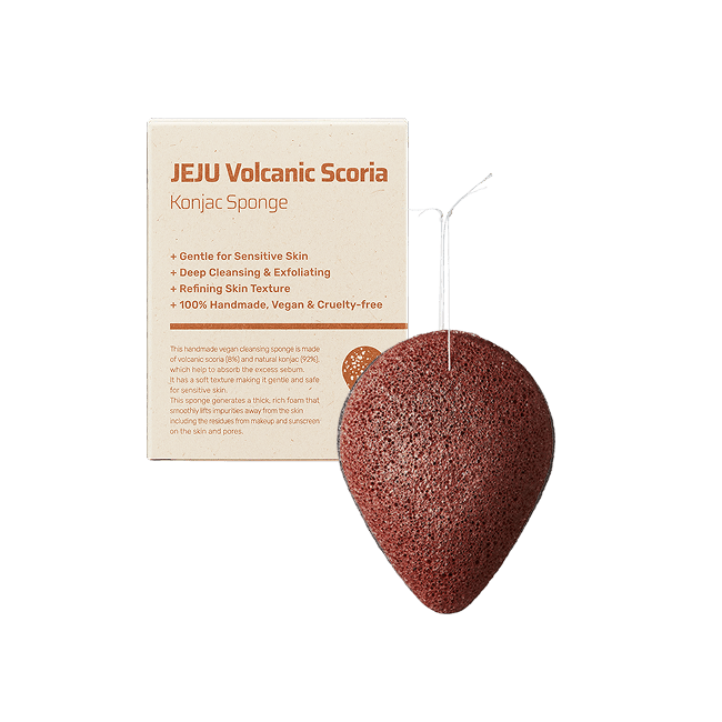 JEJU Volcanic Scoria Konjac Sponge (7g)