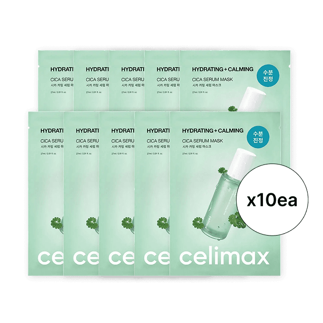 The Real Cica Calming Serum Mask_10ea/Set (27ml * 10EA)