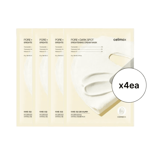 Pore+Dark Spot Brightening Cream Mask_4ea (20 g / Net Wt. 0.70 oz. X 4EA)