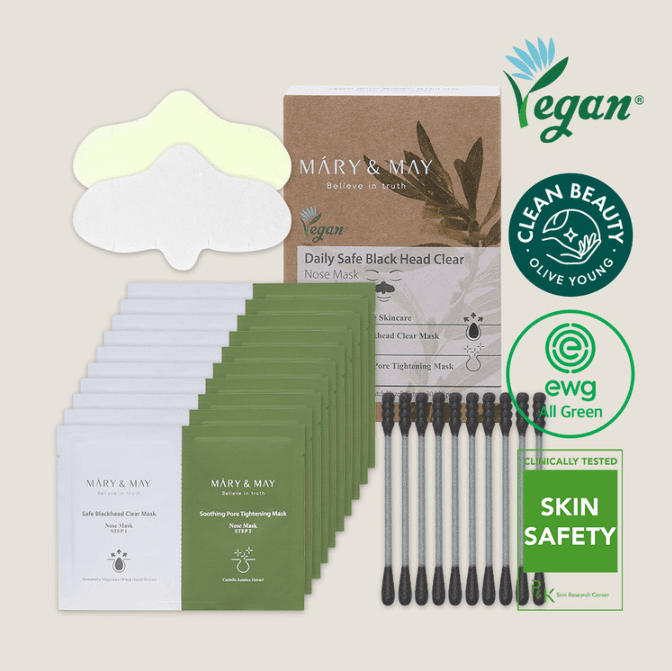 Daily Safe Black Head Clear Nose Mask (3.5gx2Stepx10pcs
(10 Days pack))