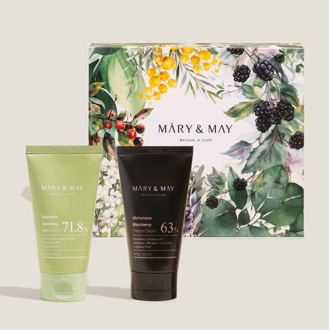 Soothing Gel Cream+Idebenone Blackberry Cream Duo Set (100g x2)