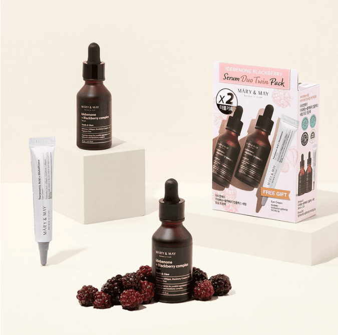 Idebenone Blackberry Serum Duo Twin Pack (30ml x2+eye cream 12g)